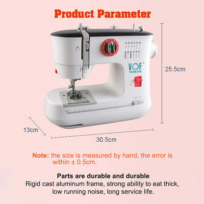 LetCart FLSM-519 Nähmaschine, Elektrische Nähmaschine für Anfänger und Kinder, 12 Stichprogrammen, F