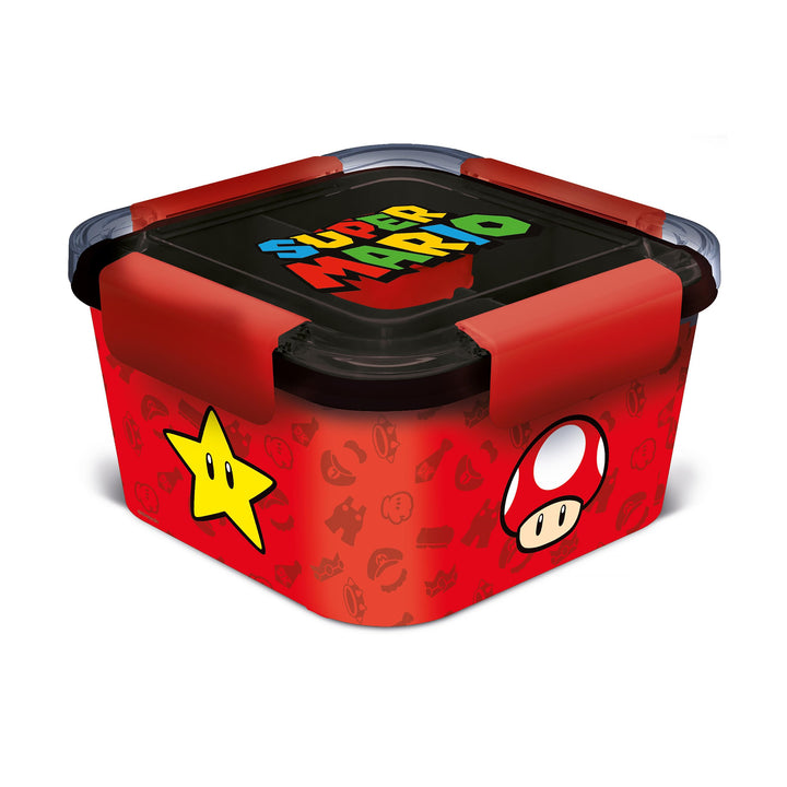 Elbenwald Bento Lunchbox - Motive wie Lilo & Stitch, Harry Potter, Minecraft & viele mehr 17 x 10 x