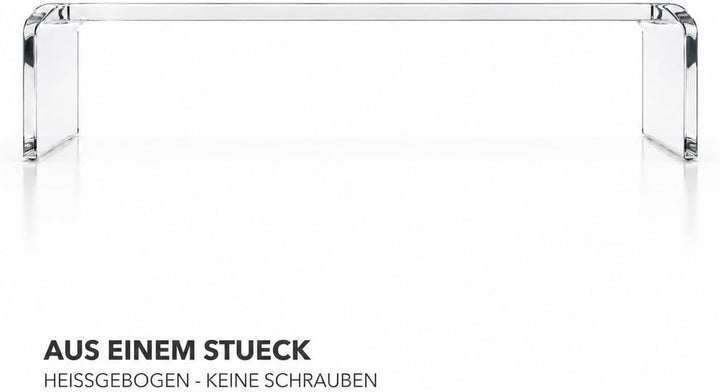 semper plastic Acrylglas Monitorständer transparent aus deutscher Herstellung - Exklusive Monitorerh