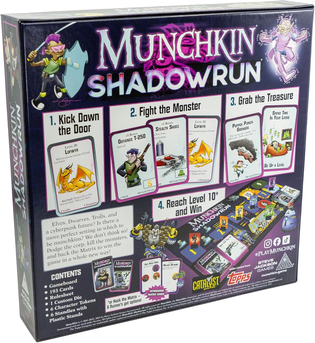 Steve Jackson Games | Munchkin Shadowrun | Card Game | English