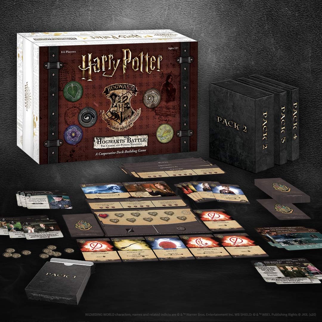 USAopoly - Harry Potter: Hogwarts Battle - The Charms and Potions Expansion - Board Game Hogwarts Sc