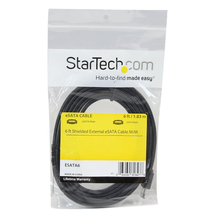 StarTech.com 1,8m geschirmtes eSATA Kabel - St/St - externes SATA Kabel - eSATA Kabel 180cm 6 Feet S