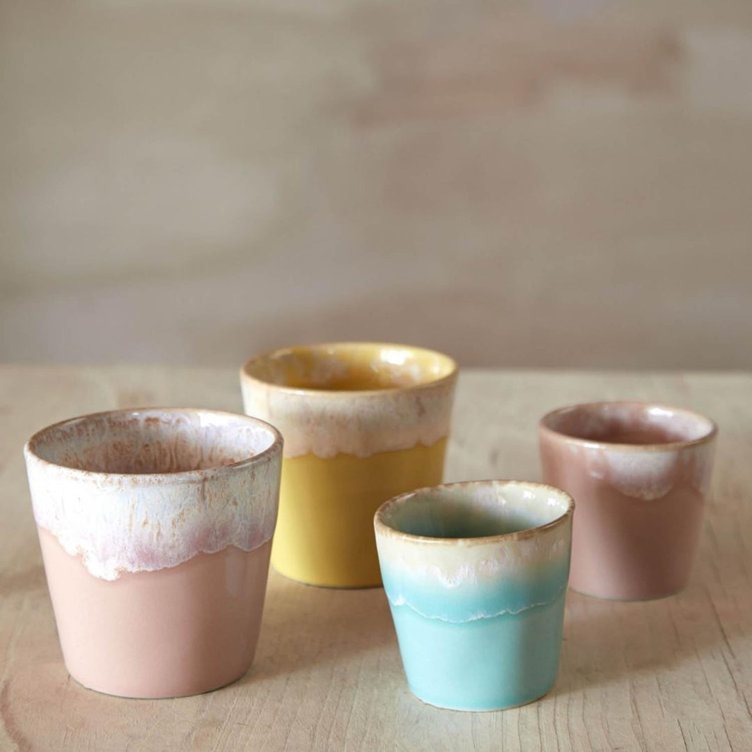 Grestel - Produtos Ceramicos, S.A. Costa Nova »Grespresso« Espresso-Obere, aqua, ø: 67 mm, 6 Stück,