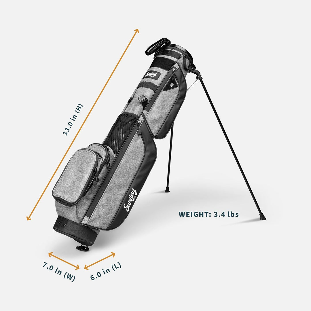 Sunday Golf Loma XL Tasche – Leichte Tasche mit Gurt und Ständer – Einfach zu tragende Pitch n Putt