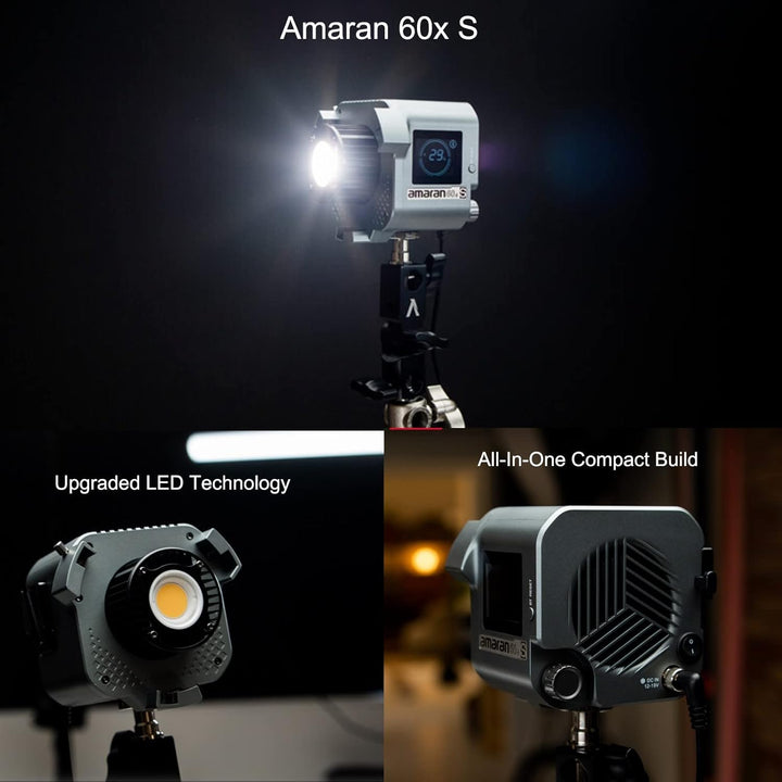 Aputure Amaran 60d S LED Videoleuchte 65W 5600k Tageslicht Bowens Mount Dauerlicht mit App Control D