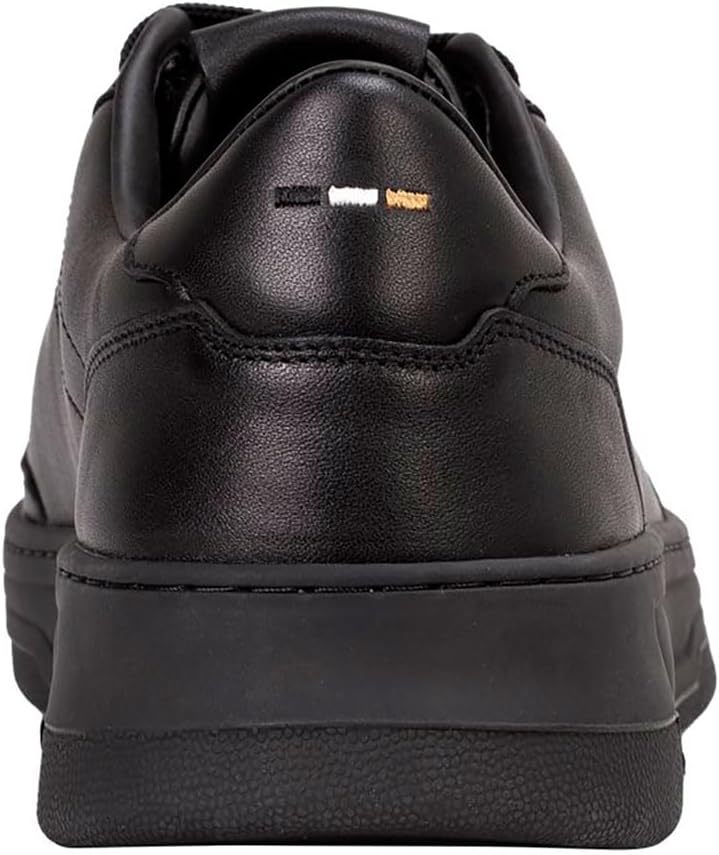 BOSS Herren Baltimore Tenn Sneakers aus Leder mit Gummisohle Grösse 39 EU Black5, 39 EU Black5