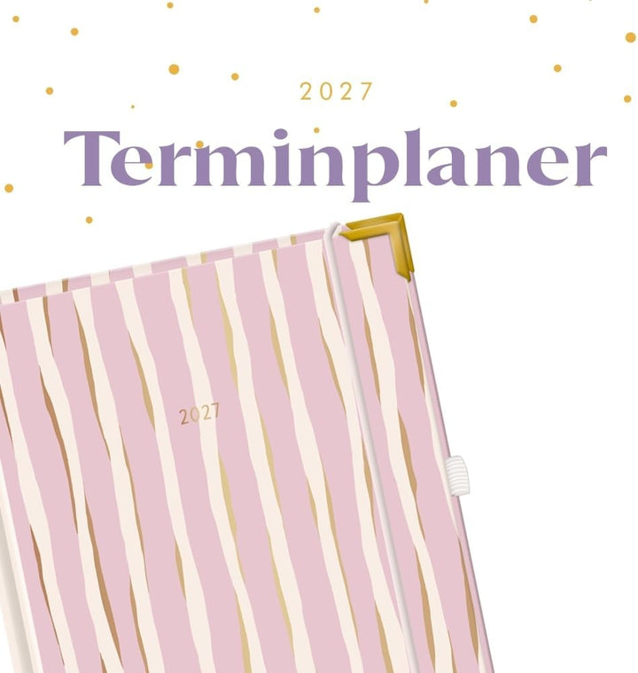 Terminplaner A5 Premium 2027 Bunt: Premium-Terminplaner, Bunt