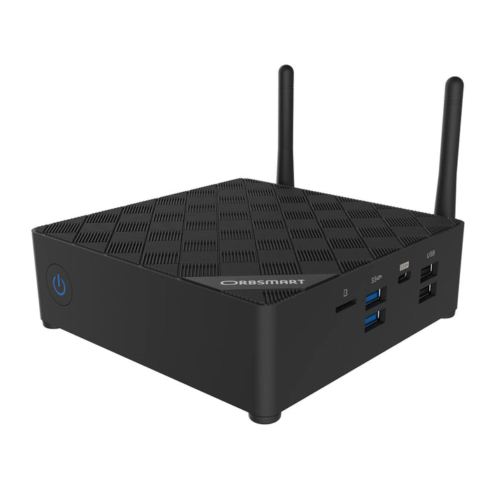 Orbsmart AW-15 Mini PC Windows 11 Pro 4K Desktop-PC | Computer | lüfterlos | lautlos | stromsparend