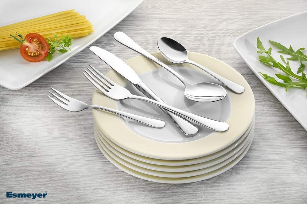 Esmeyer 156-081 Besteck-Set Sylvia aus Edelstahl 18/0 poliert 30-teilig, Silberfarben Tafelbesteck 3