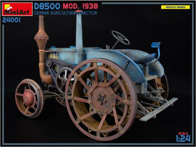 Mini Art 24001 1:24 Dt. Ackerschlepper D8500 Mod. 1938- originalgetreue Nachbildung, Modellbau, Plas