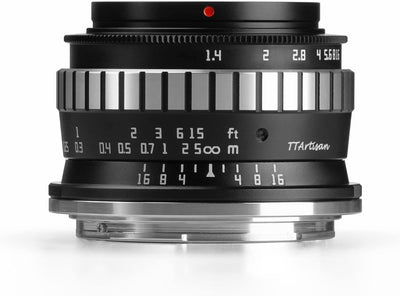 TTARTISAN 23mm F1.4 APS-C Camera Lens Wide-Angle Prime Lens Portable Lens for M43 Mount Suitable for