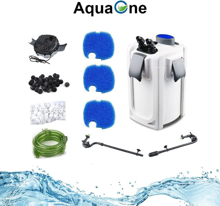 AquaOne Aquarium Aussenfilter HW-704A 2000 L/h I Hochwertiger Filter für Aquarien bis 1000 Liter I P
