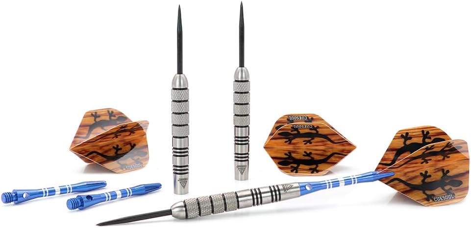 CUESOUL 30 Gramm Tungsten Steel Tip Darts Set 95% Tungsten