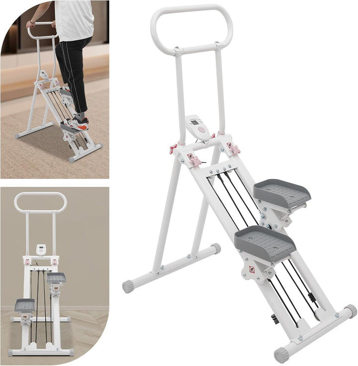 Stair Stepper für Home Gym Übung, Treppensteiger Ganzkörper-Workout, Klappbar, Vertikale Klettermasc