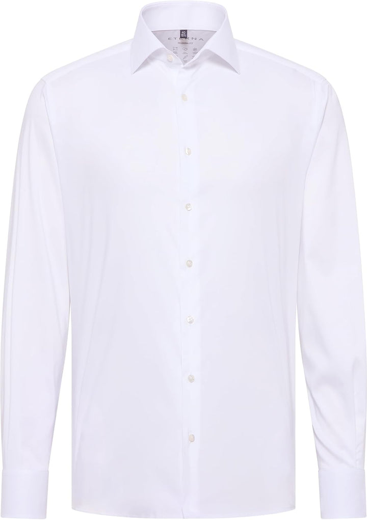 ETERNA Male Performance Shirt unifarben MODERN FIT 39 Weiss, 39 Weiss