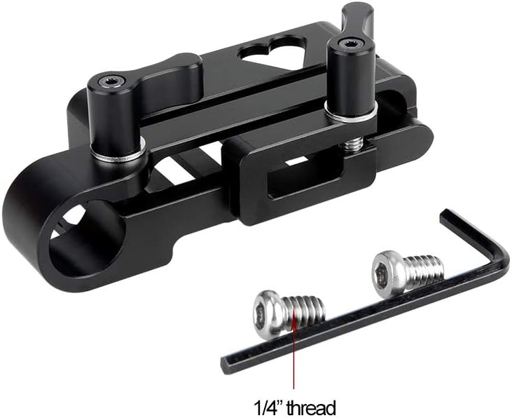 NICEYRIG SSD Mount Bracket SSD Holder für Samsung T5,T5 SSD Halterung für Samsung T5 mit 15mm Rod Cl