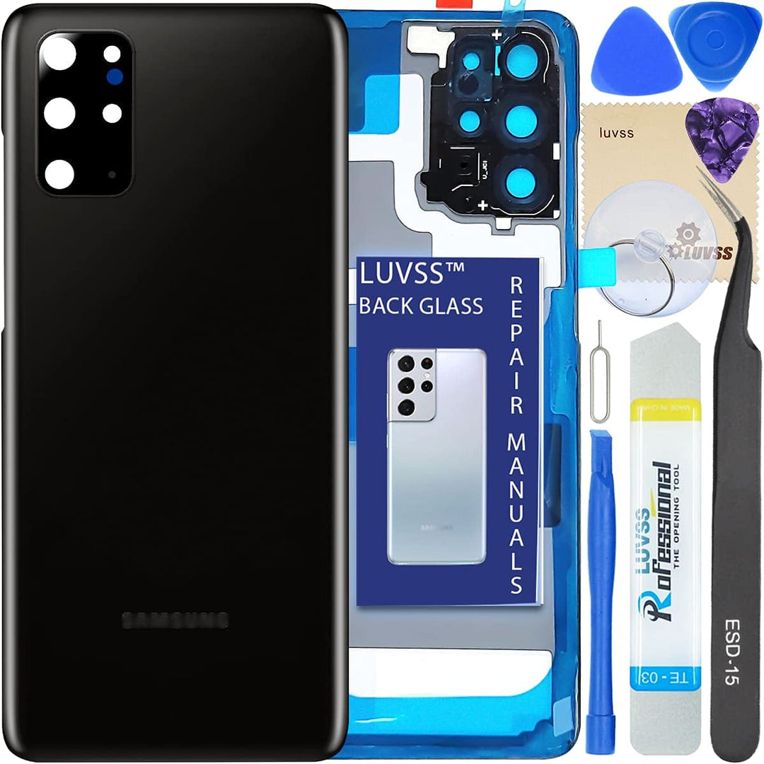 LUVSS Akkudeckel für Samsung Galaxy S20+ Plus Rückseite Glas Deckel Original Backcover Ersatz Repara