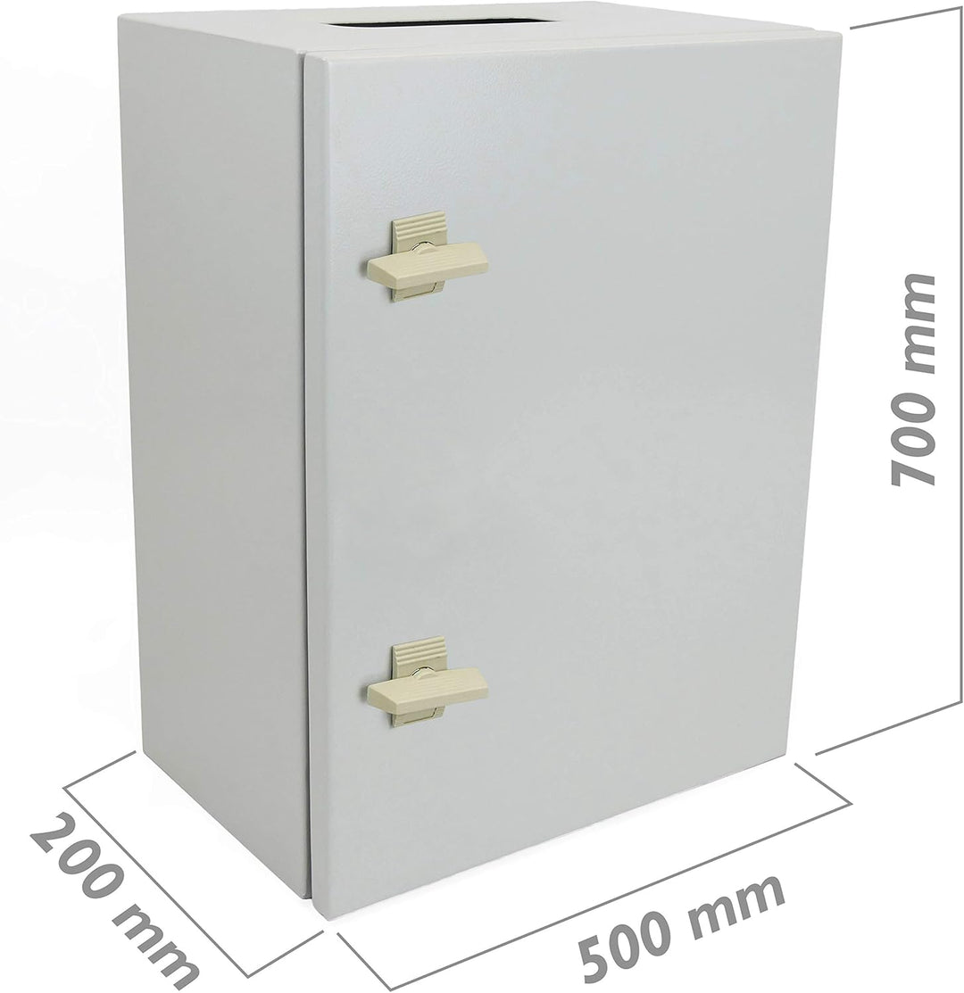 BeMatik - Elektrische Verteilerkasten Metall IP65 für Wandmontage 700x500x200mm
