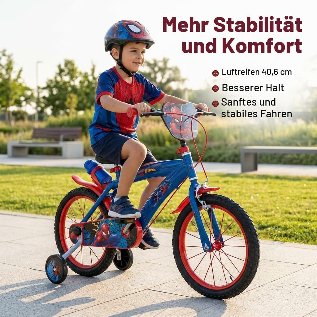 TOIMSA Fahrrad 16 Zoll Spiderman Huffy 5/8 Jahre