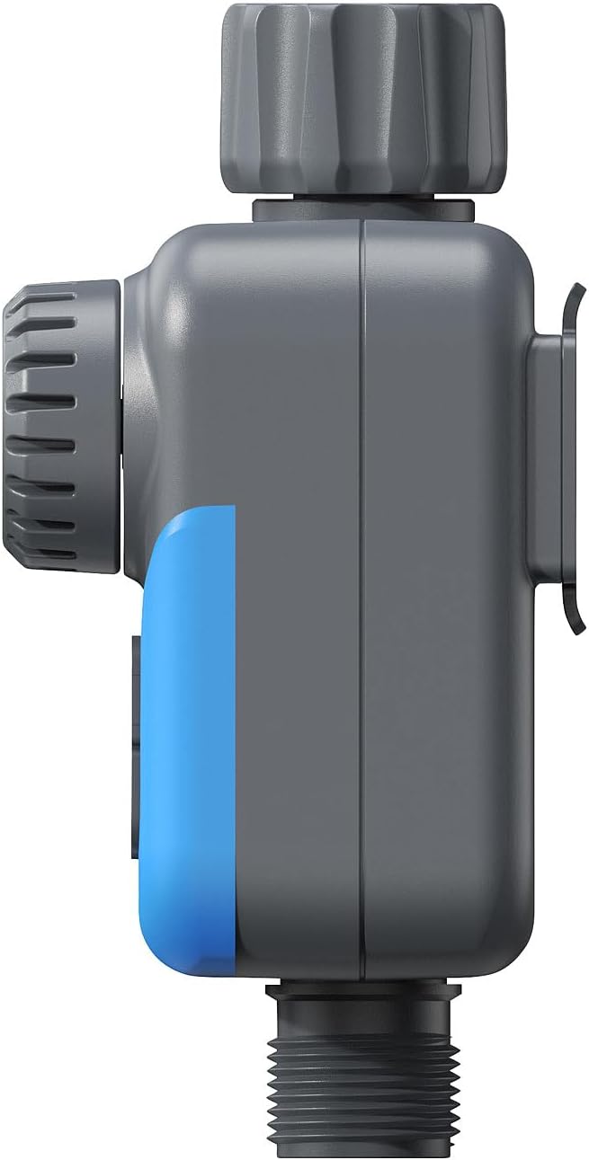Royal Gardineer Garten Bewässerungsuhr: Digitaler 2in1-Bewässerungscomputer und -Wasserzähler, 3/4"-