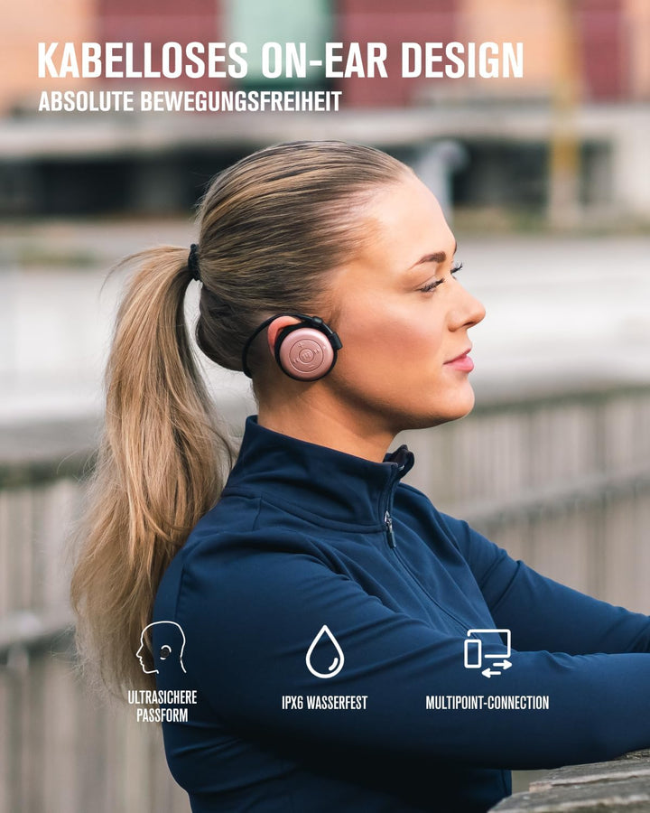 MIIEGO AL4 Freedom MINI Bluetooth Kopfhörer - Kurzer Nackenbügel & Sichere Passform - Kabellos & Was