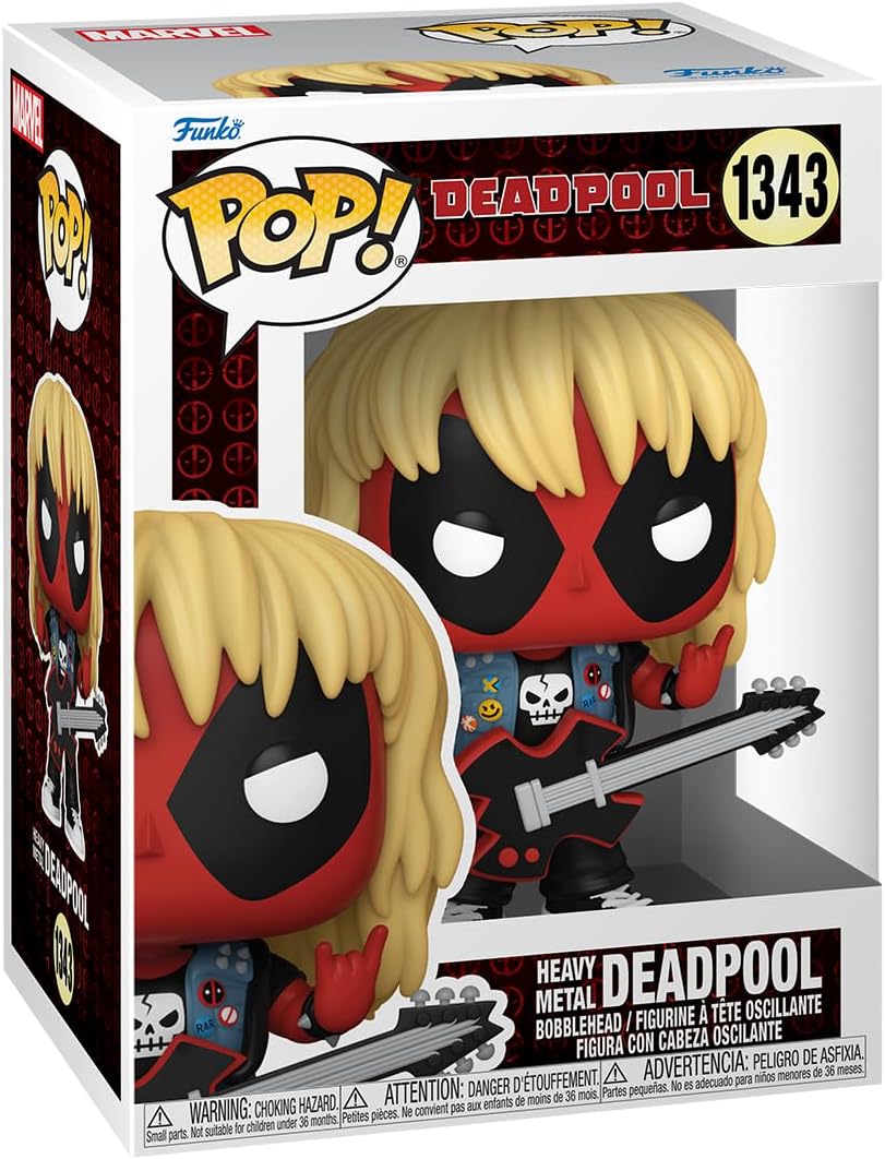 Funko Pop! Marvel: Deadpool - Heavy Metal Band Member Band - Vinyl-Sammelfigur - Geschenkidee - Offi