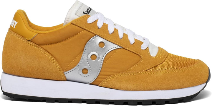 Saucony Jazz Original Vintage Herren Sportschuhe 47 EU Gelb Weiss Silber, 47 EU Gelb Weiß Silbe
