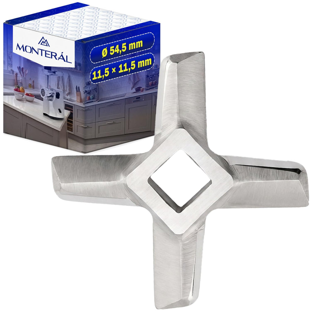 MONTERAL Fleischwolf Messer für Kenwood Garantie 10 Jahre 54 mm, 54 mm