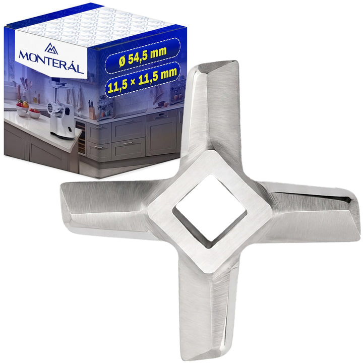 MONTERAL Fleischwolf Messer für Kenwood Garantie 10 Jahre 54 mm, 54 mm