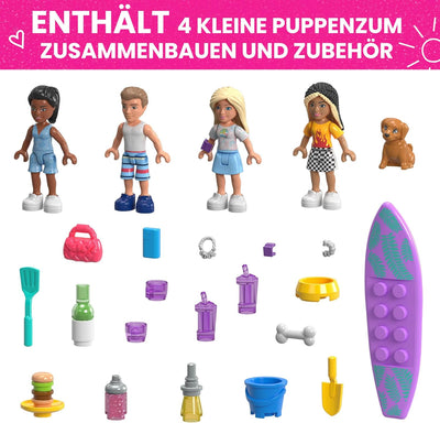 BARBIE Traumwohnmobil - Bauspielzeug mit Bett auf dem Dach, komplett ausgestatteter Küche und Zubehö