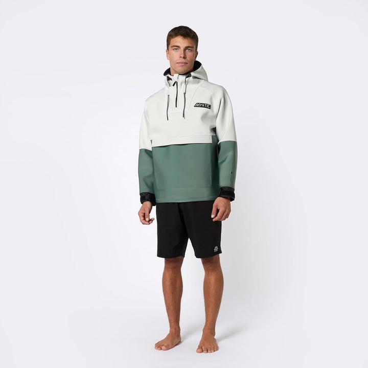 Mystic 2023 Fury Hoodie 3/2mm Neoprene Hoody - Dark Olive S Beige, S Beige