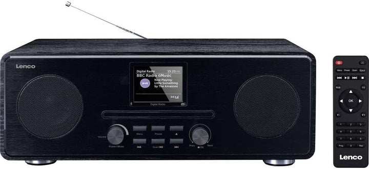 Lenco DAR-061 Dab+ CD Radio - Bluetooth 5.0 - Dab+ und FM PLL-Empfänger - LCD-Display - Zwei Stunden