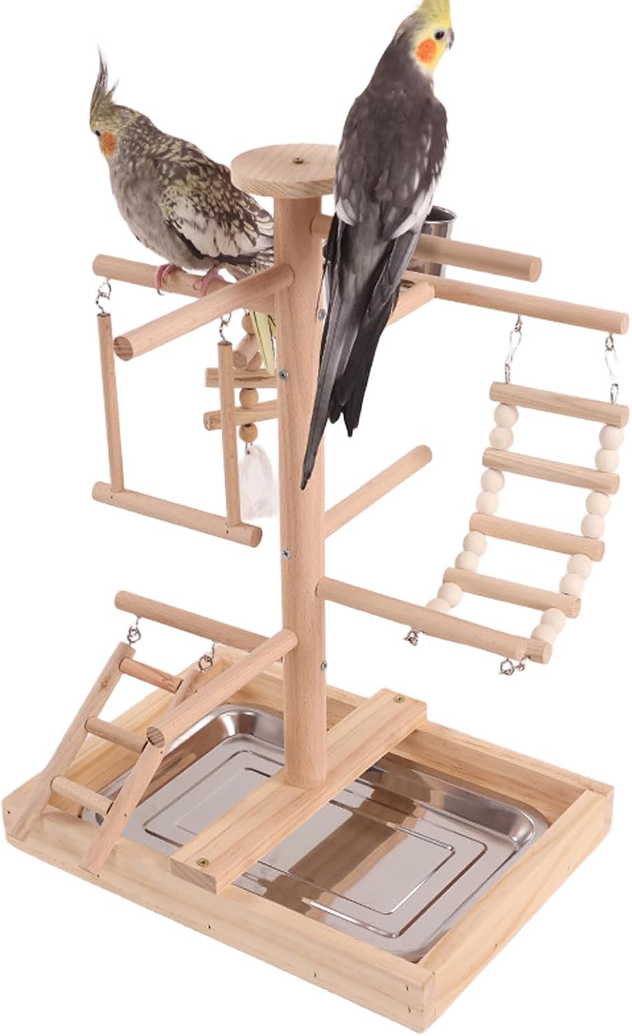 Vogelspielplatz Wellensittich Spielplatz Spielzeug, Grosser Vogel Spielplatz mit Schaukel Sitzstange