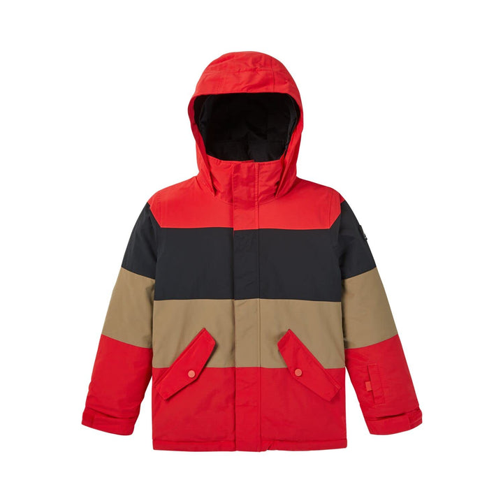Burton Jungen Symbol Snowboard Jacke 164 Tomato/True Black/Kelp, 164 Tomato/True Black/Kelp