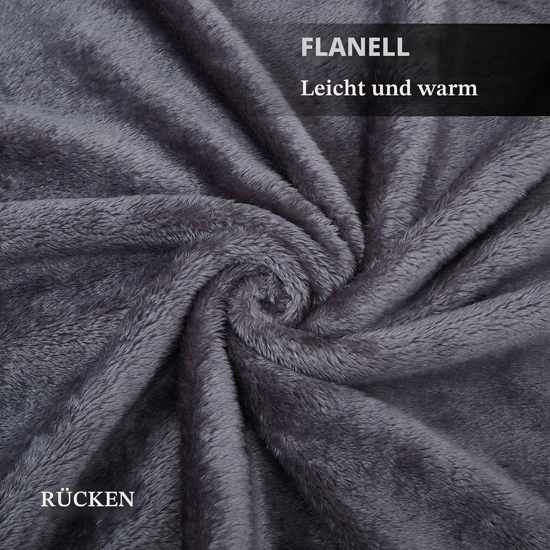 Damen Poncho Fleece Tragbare Decke, Karierte Schossdecke Bequemer Poncho Plüschdecken Überwurf Schal