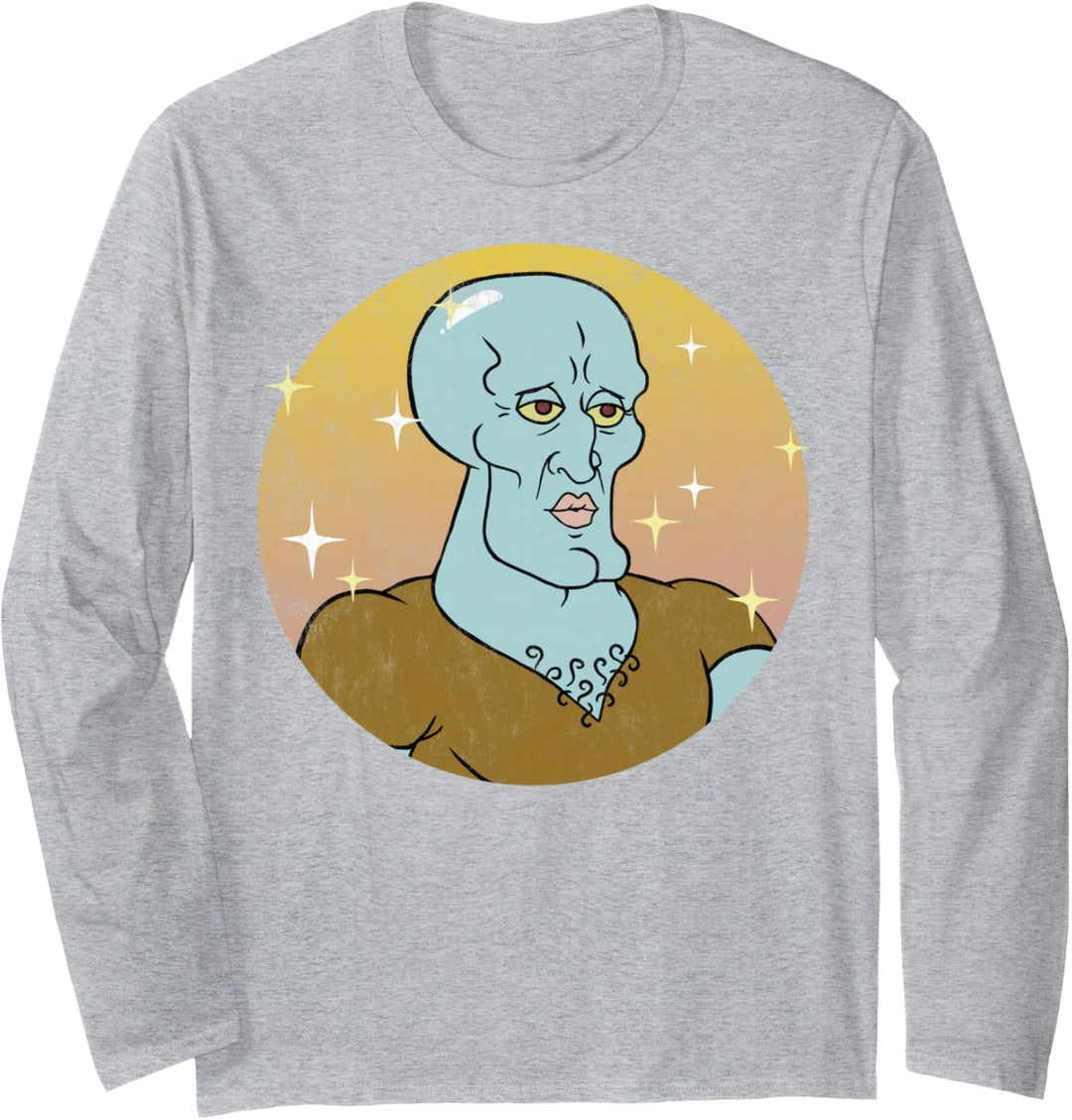 SpongeBob SquarePants Handsome Squidward Portrait Langarmshirt
