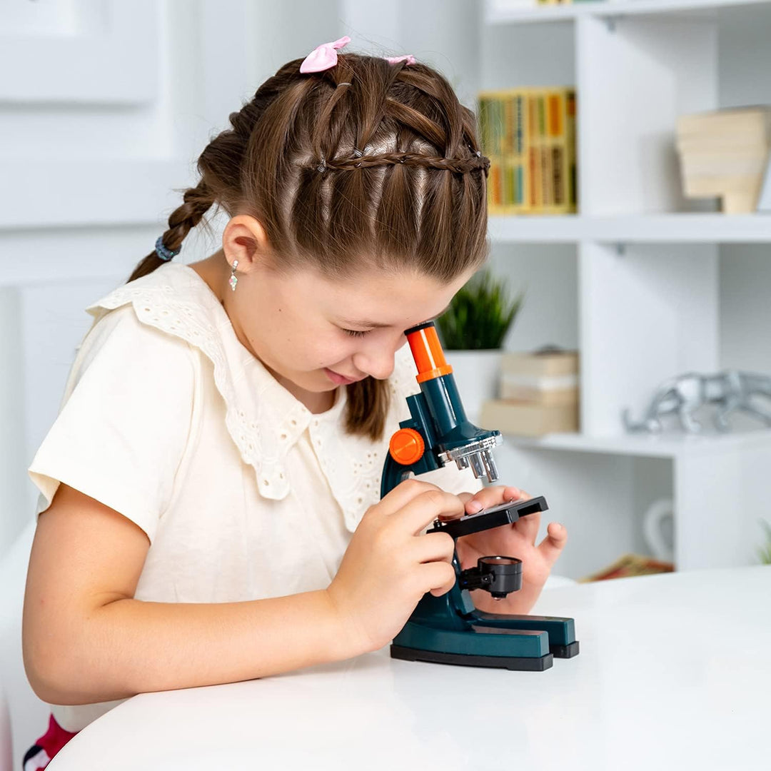 Levenhuk LabZZ M1 Einsteiger-Lernmikroskop für Kinder für Naturwissenschaftliche Anfänger mit Drehba