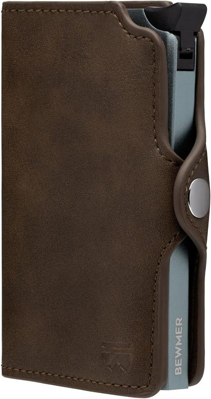 BEWMER 1 Geschütztes Kartenetui | Slim Wallet für Männer und Frauen | Kartenhalter mit RFID-Schutz u