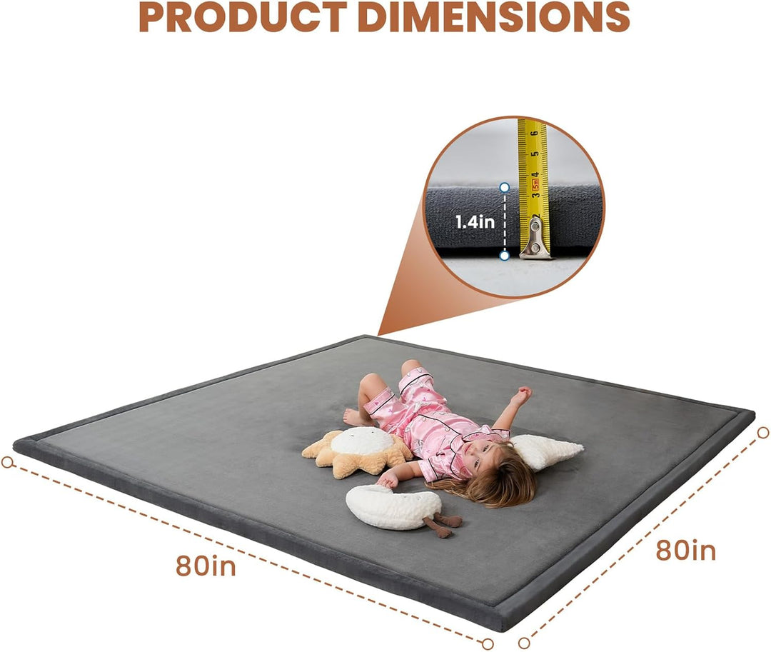 SUNYRISY Krabbelmatte Baby Spielmatte, 3.5cm Dicke Kinderzimmer Spielteppich Kinder Teppich für Mädc