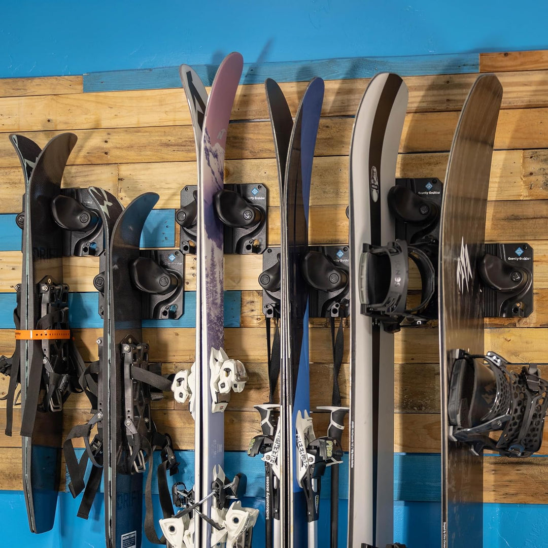 Gravity Grabber Ultimate Ski & Snowboard Wandhalterung - Passt zu jedem Ski/Snowboard - für Schadens