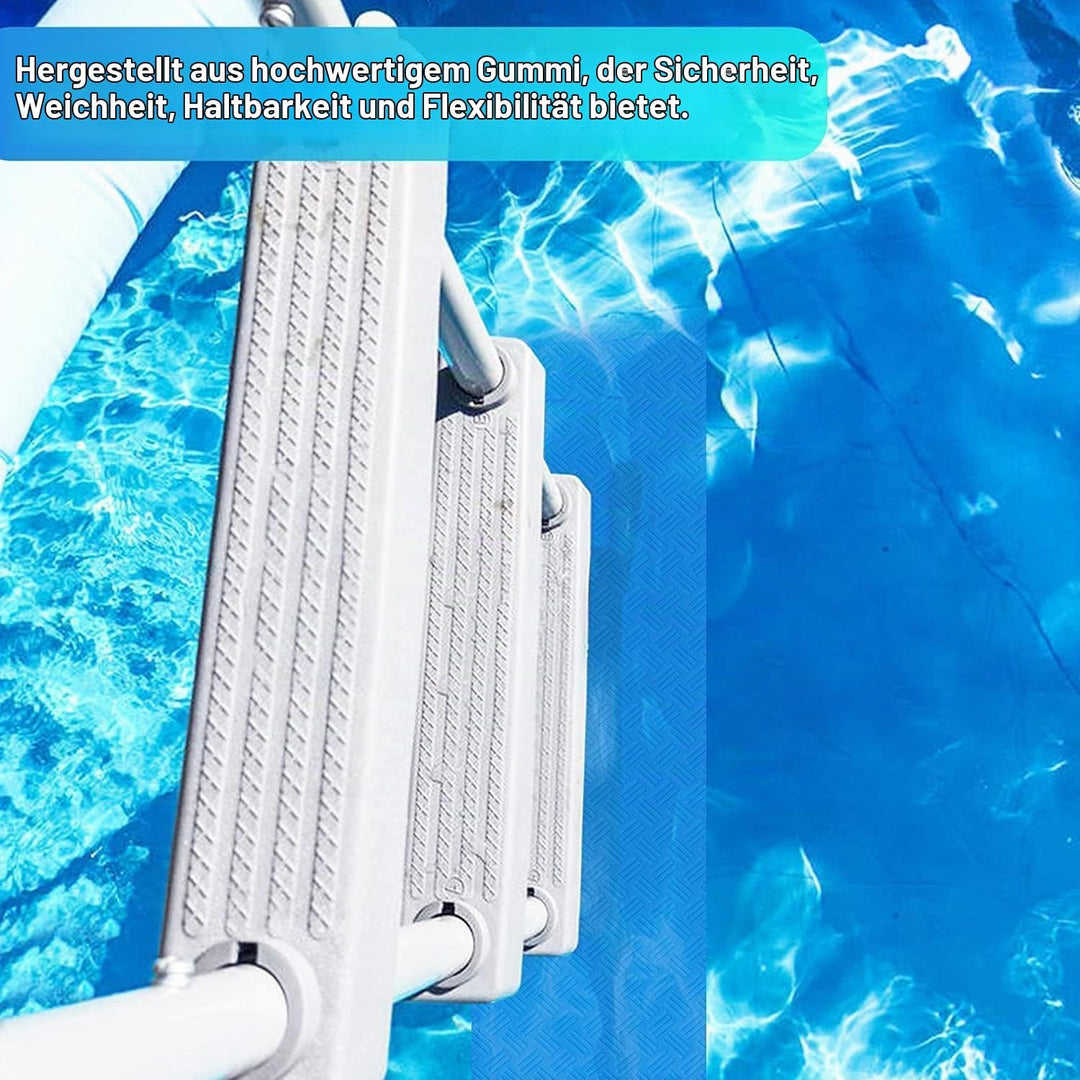 2 Stück Schwimmbadleitermatte,Pool schutzmatte,Anti Rutsch Leitermatte für Schwimmbäder,Schutzmatte