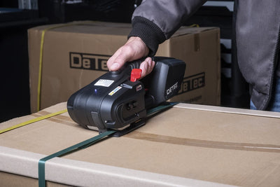 DeTec. DT-UM19 Akku-Umreifungsgerät Umreifungsmaschine Paketumreifungsmaschine (Zugstärke: 60-2800N,