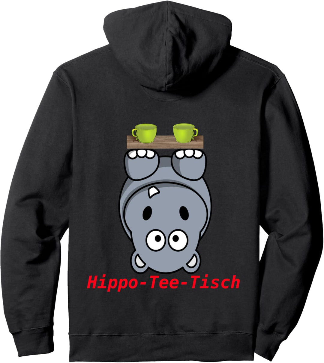 Lustiges Wortspiel Hippo hippoteetisch Nilpferd hypothetisch Pullover Hoodie