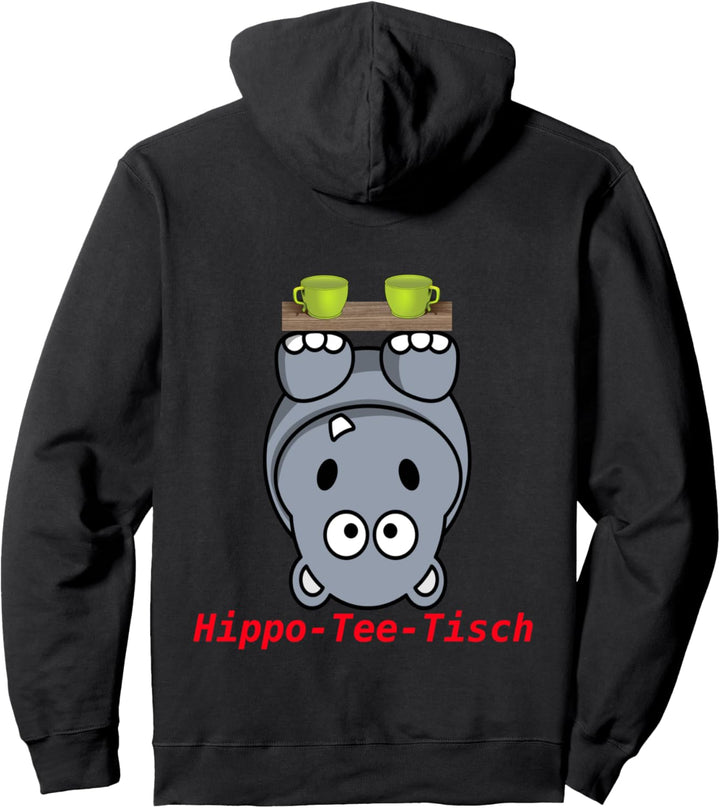 Lustiges Wortspiel Hippo hippoteetisch Nilpferd hypothetisch Pullover Hoodie