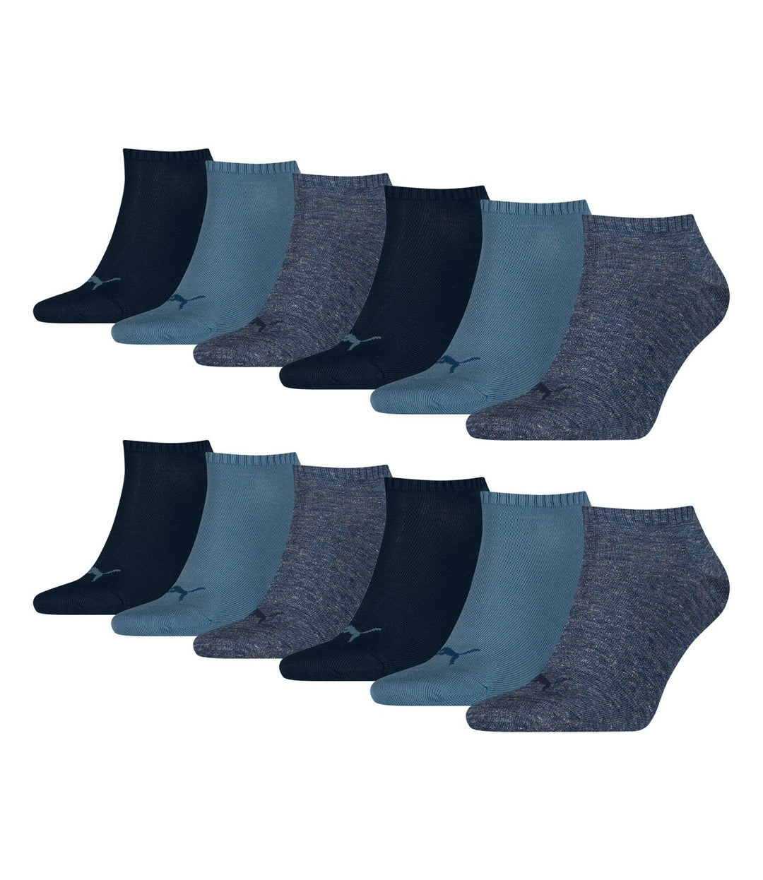 PUMA Unisex Sneaker Plain Socke (3er Pack) 35-38 -460 denim blue, 35-38 -460 denim blue