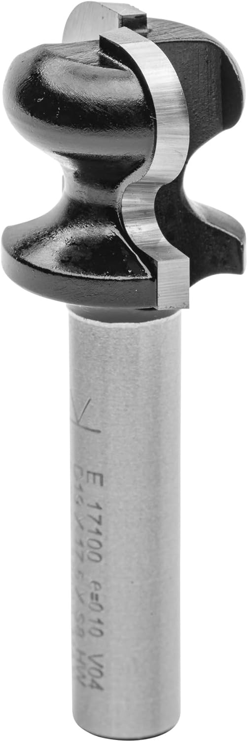 ENT 17100 Griffleistenfräser HW, Schaft (S) 8 mm, Durchmesser (D) 19 mm, NL 17,5 mm, R 4,75 mm, r 2,