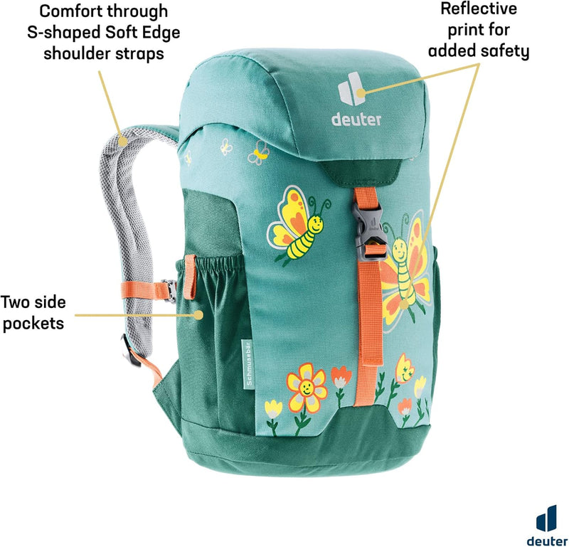 deuter Unisex Kinder Schmusebär Kinderrucksack (1er Pack) 8 L Dustblue-alpinegreen, 8 L Dustblue-alp