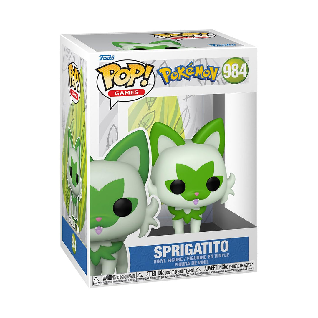 Funko POP! Games: Pokemon - Sprigatito - Felori - Vinyl-Sammelfigur - Geschenkidee - Offizielle Hand