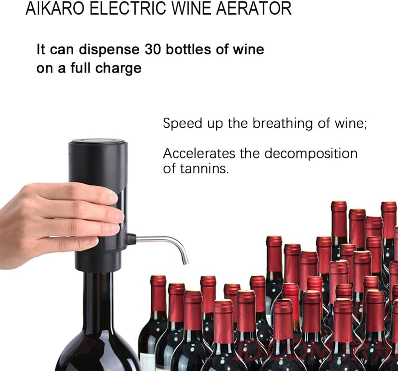 AIKARO Elektrischer Wein dekanter Elektrischer Belüfter, Elektrischer Belüfter