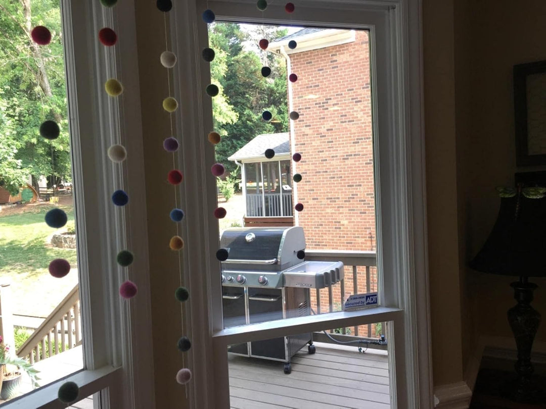 Wolle Fetl Ball 2cm 100pc Wollknäuel DIY Girlande Party Dekor DIY Custom Filz Ball Home Dekor Mischf